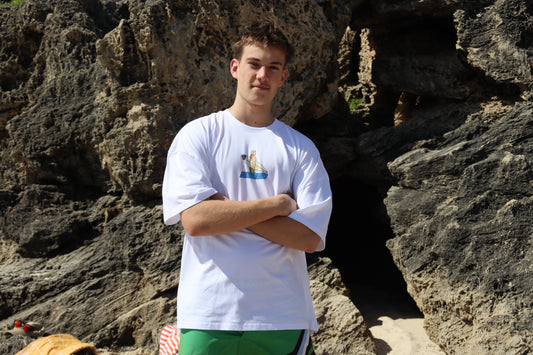 Surfer Oversized Tee – Surf Graphic T-Shirt