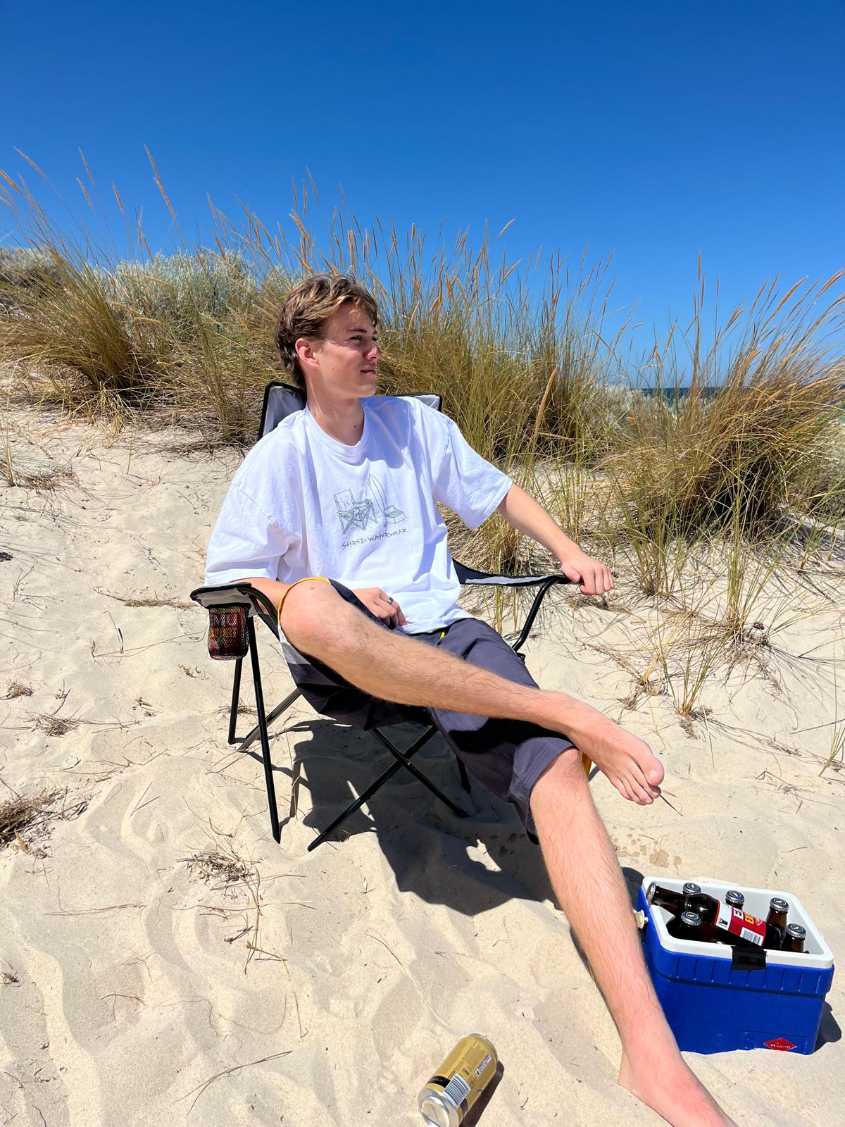 Sit Back Tee – Oversized Graphic T-Shirt